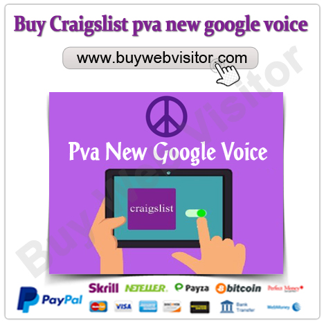 Buy Craigslist pva new google voice